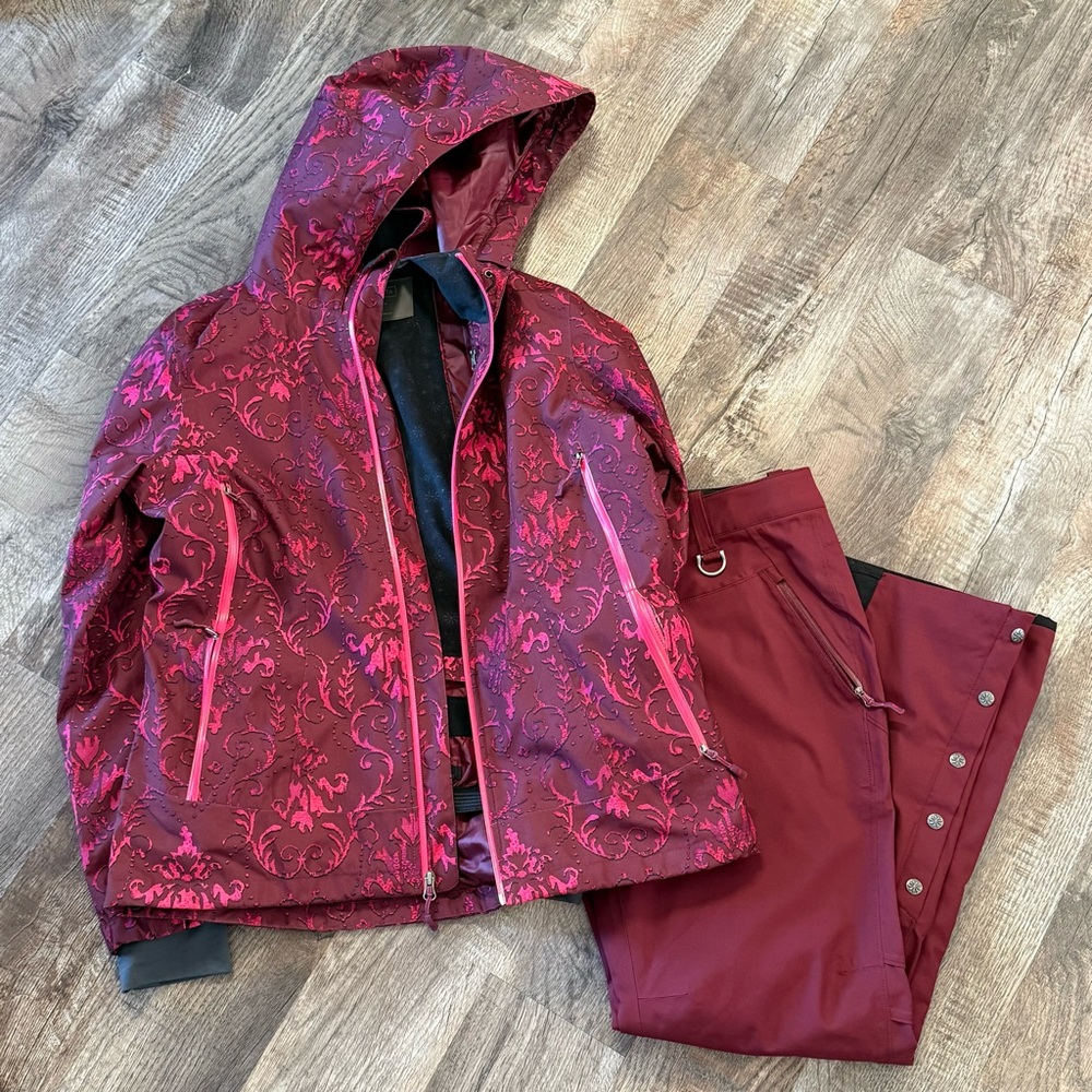 Athleta Twin Tip Ski Jacket with matching ski pants